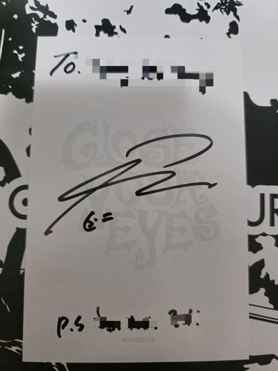 CYE 親簽撕頁 小紙條