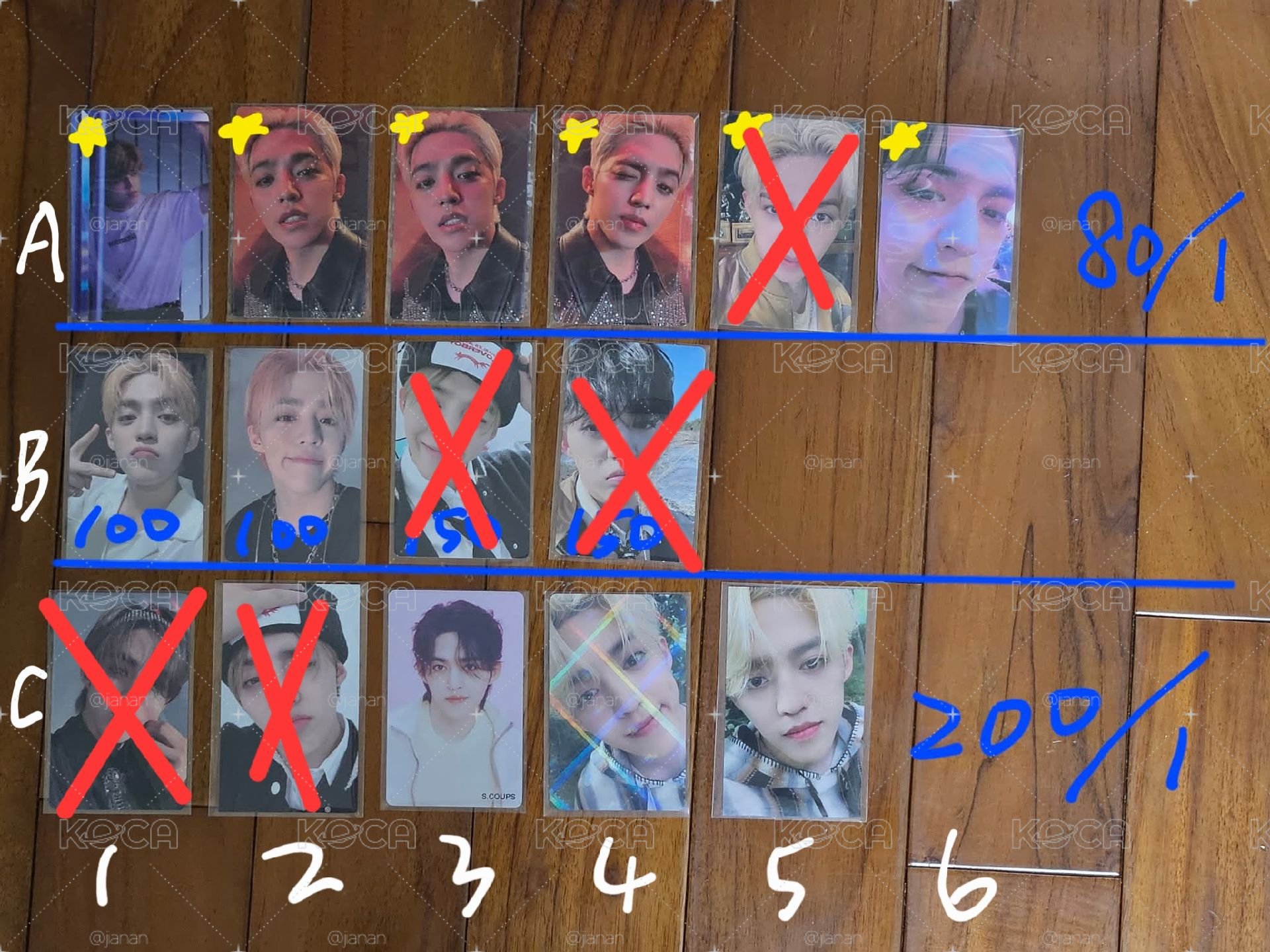 S.COUPS的卡