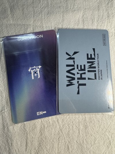 ENHYPEN成訓味之素手寫卡&限定卡、羲承WTL日夏周邊卡