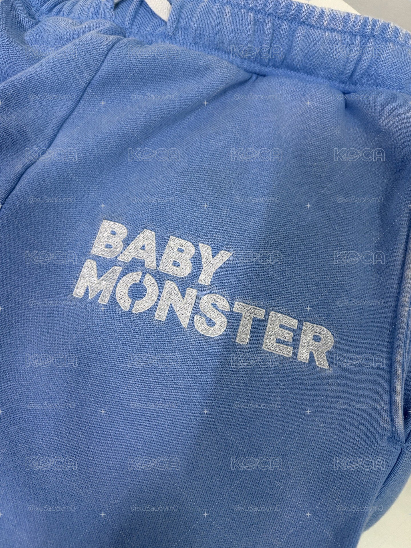 🟣BABYMONSTER 水洗藍 運動套裝 日本場週