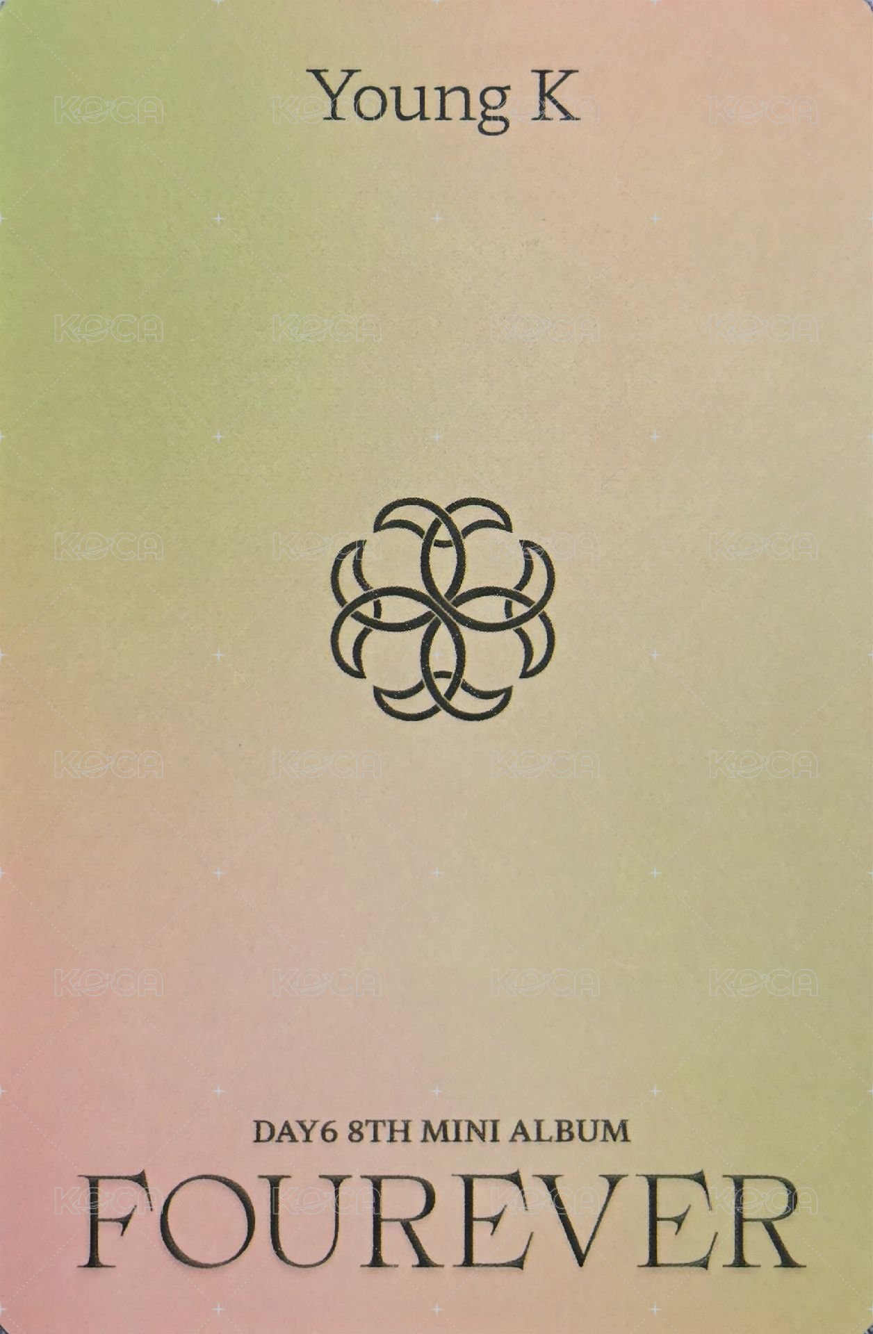 迷八 一般專 專輯卡 綠版 背面