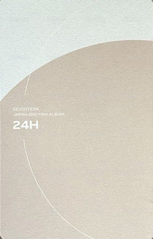 24H CARAT ver. 專輯卡  背面