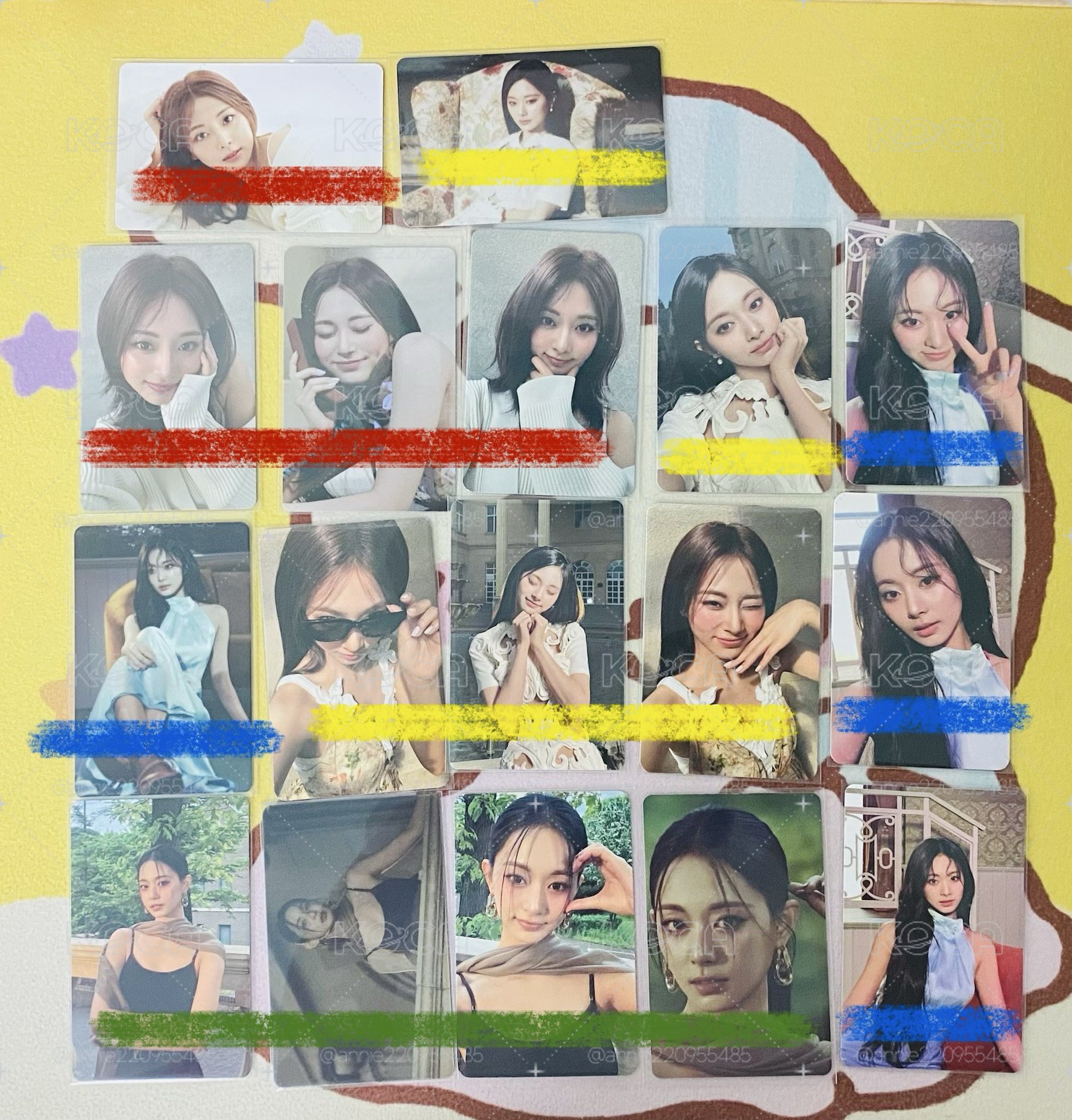 TWICE 全成員小卡區