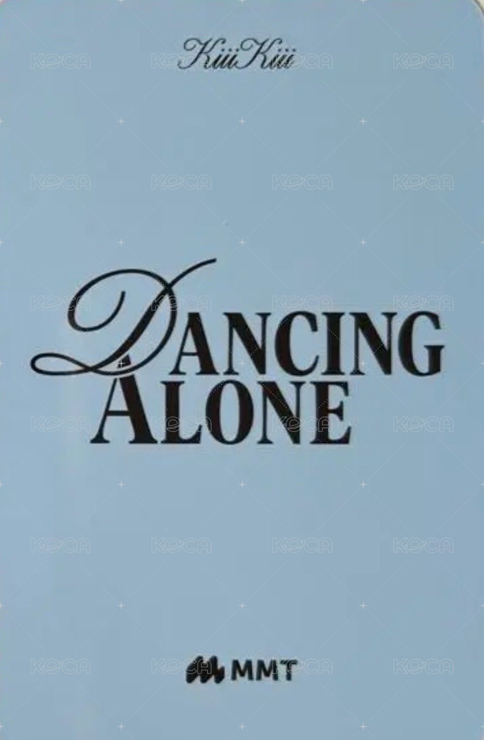 DANCING ALONG mmt 1.0 簽售卡  背面