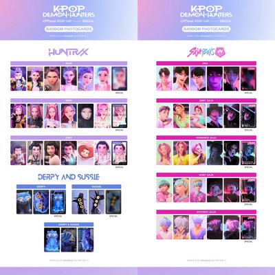 Kpop獵魔女團快閃店盲包小卡