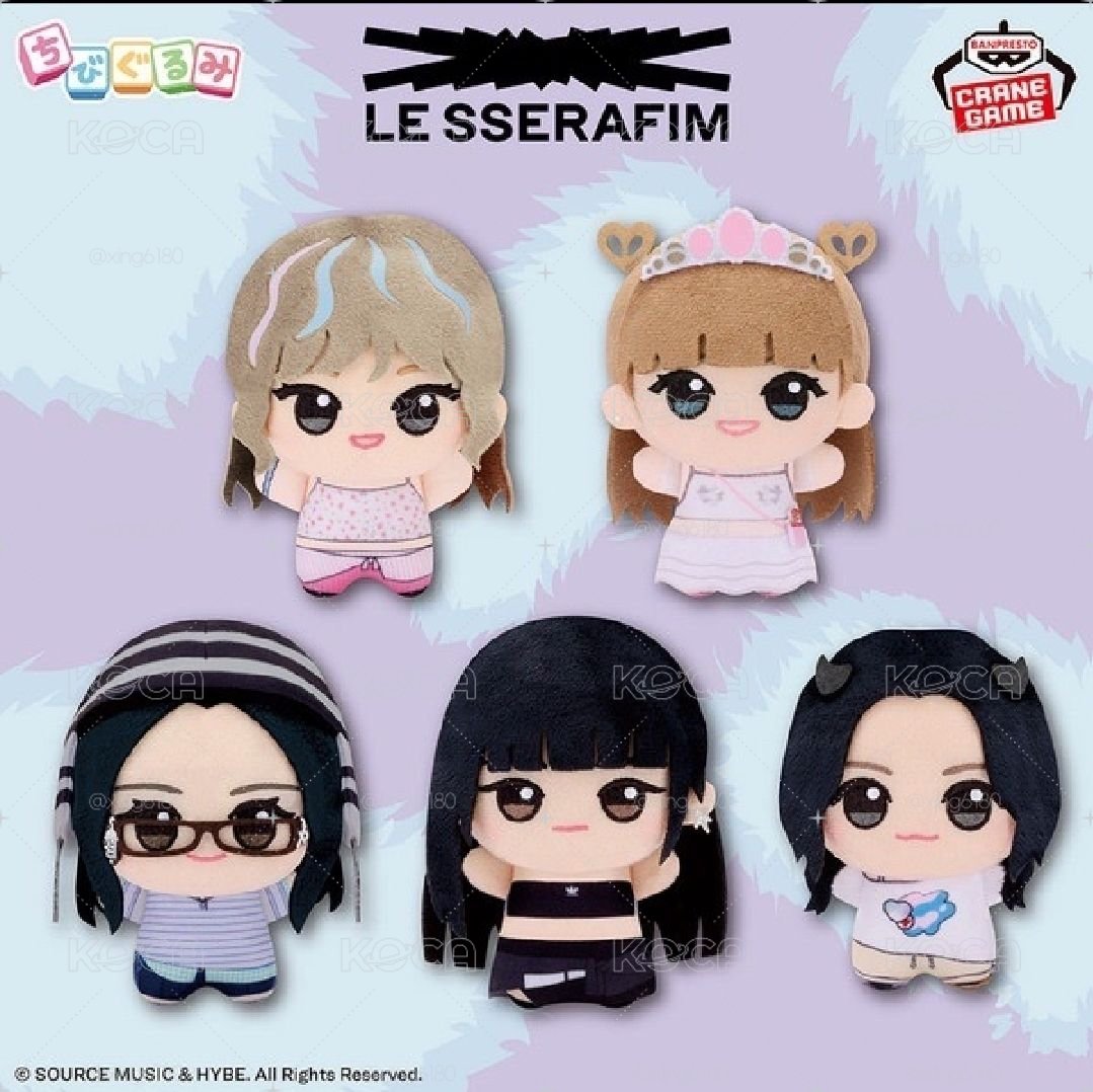 lesserafim BANDAI CRAZY 娃娃 努努 