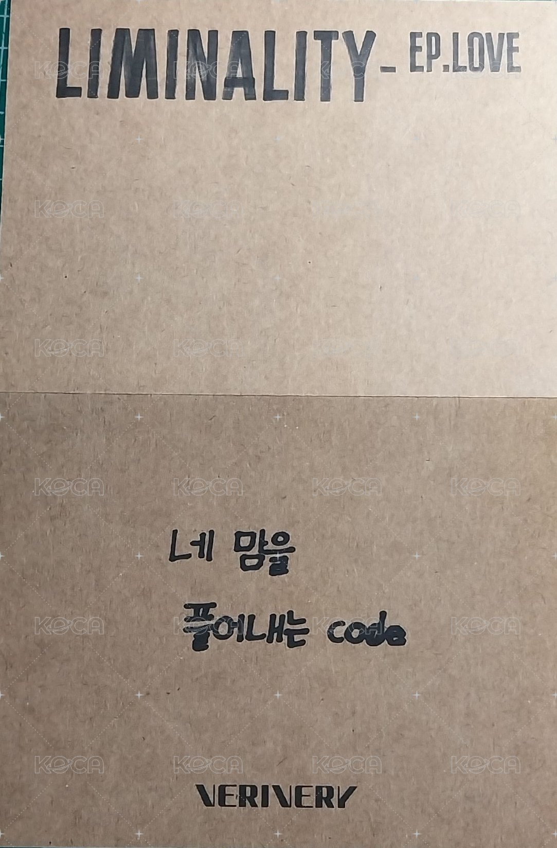 Liminality-EP.LOVE 專輯卡 FOLDED POSTER 背面