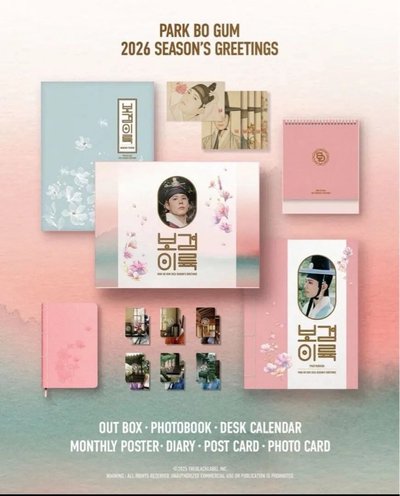 朴寶劍 2026年曆（無台特）全新未拆