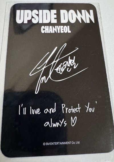 EXO燦烈 Upside Down Itta 線上簽售卡