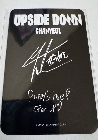 EXO燦烈 Upside Down Itta 線上簽售卡