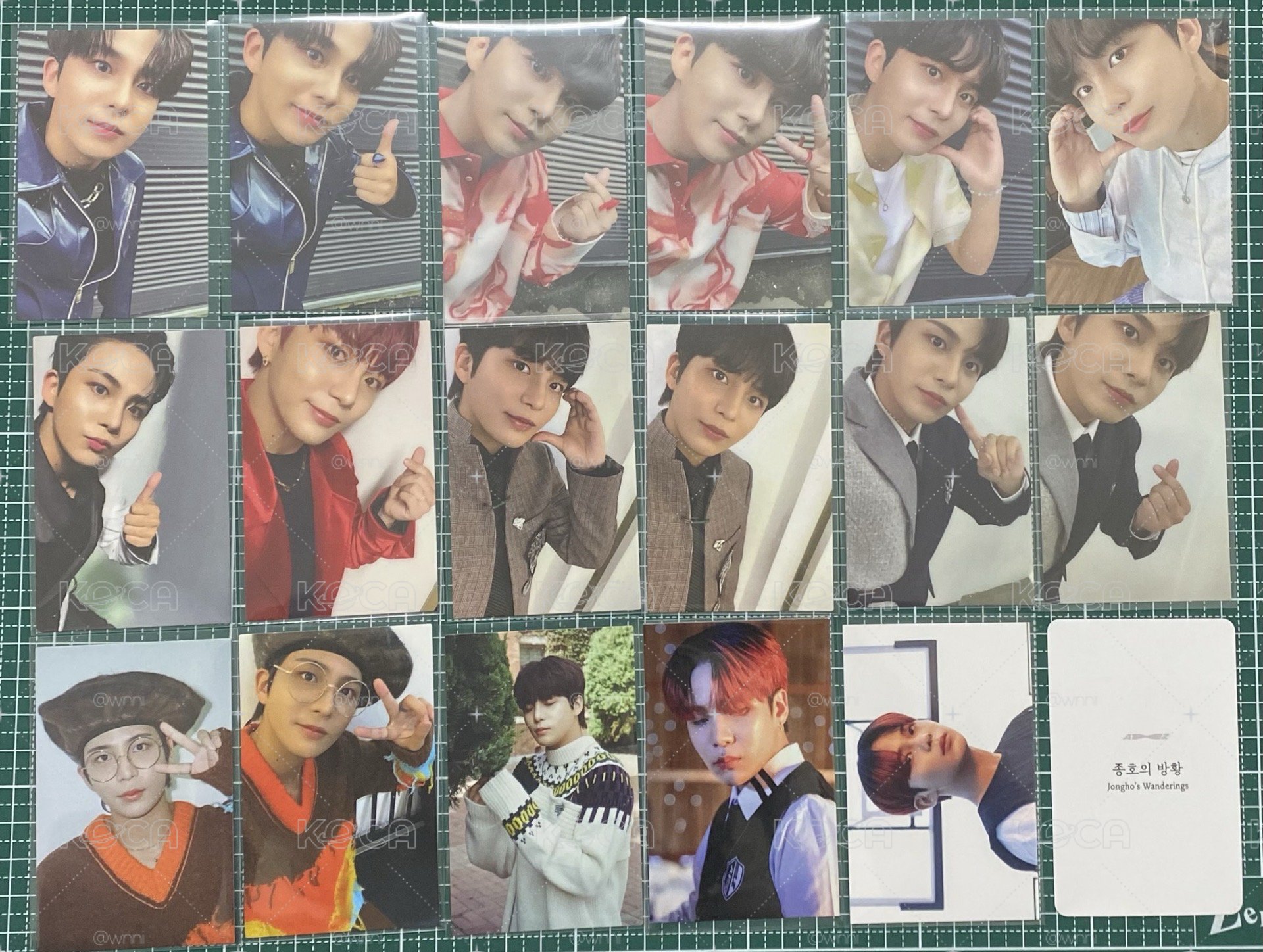 ATEEZ fever pt1 pt2 pt3 epilogue 專卡 鍾浩 18張