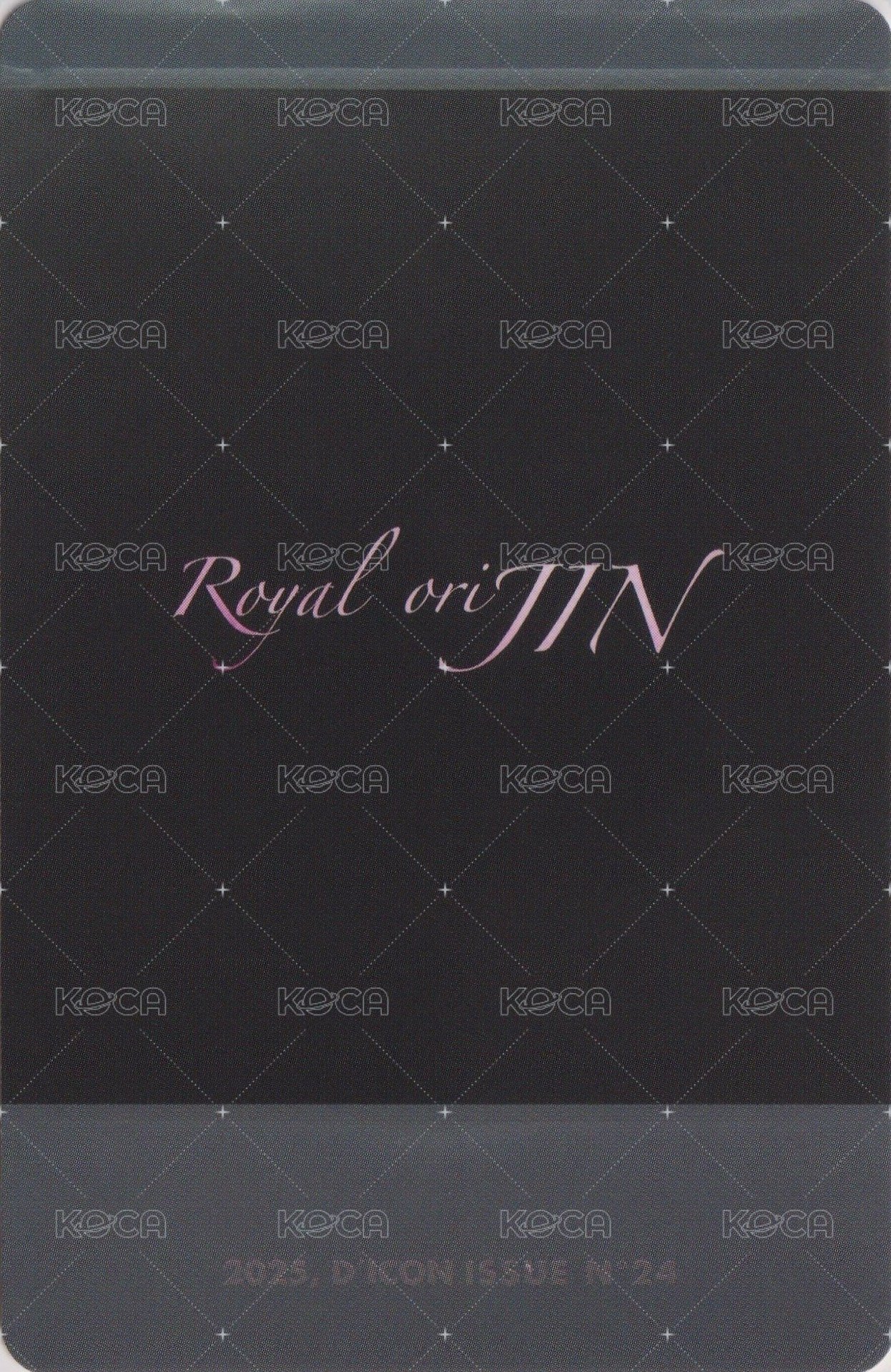 Dicon kkt JICON 特典卡 B版 拍立得 背面