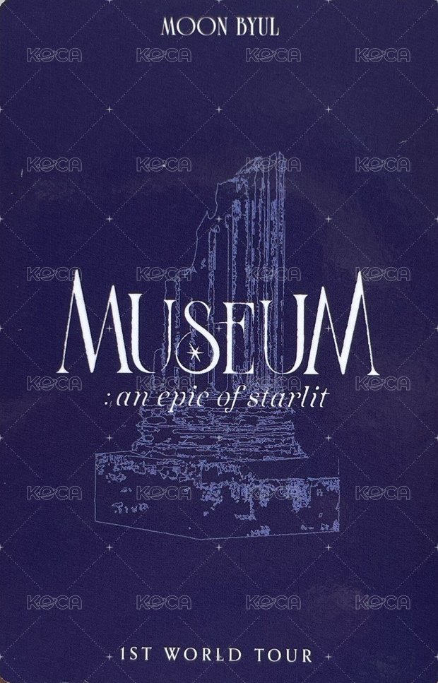 [MUSEUM : an epic of starlit] Moon Byul 1ST WORLD TOUR TAIWAN SINGAPORE 台灣場 新加坡場 周邊卡 毛帽 背面