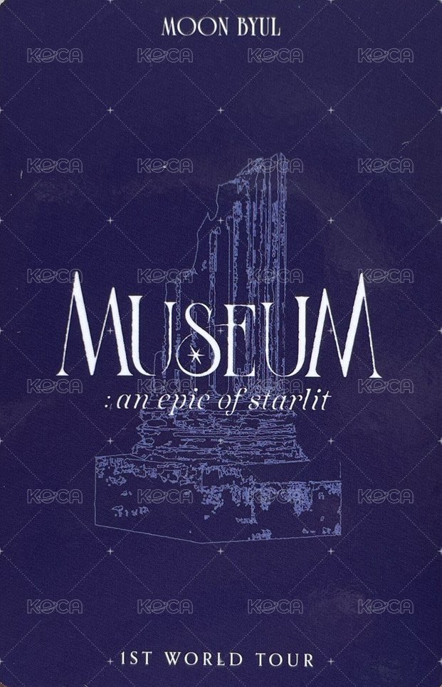 [MUSEUM : an epic of starlit] Moon Byul 1ST WORLD TOUR TAIWAN SINGAPORE 台灣場 新加坡場 周邊卡 T恤 背面