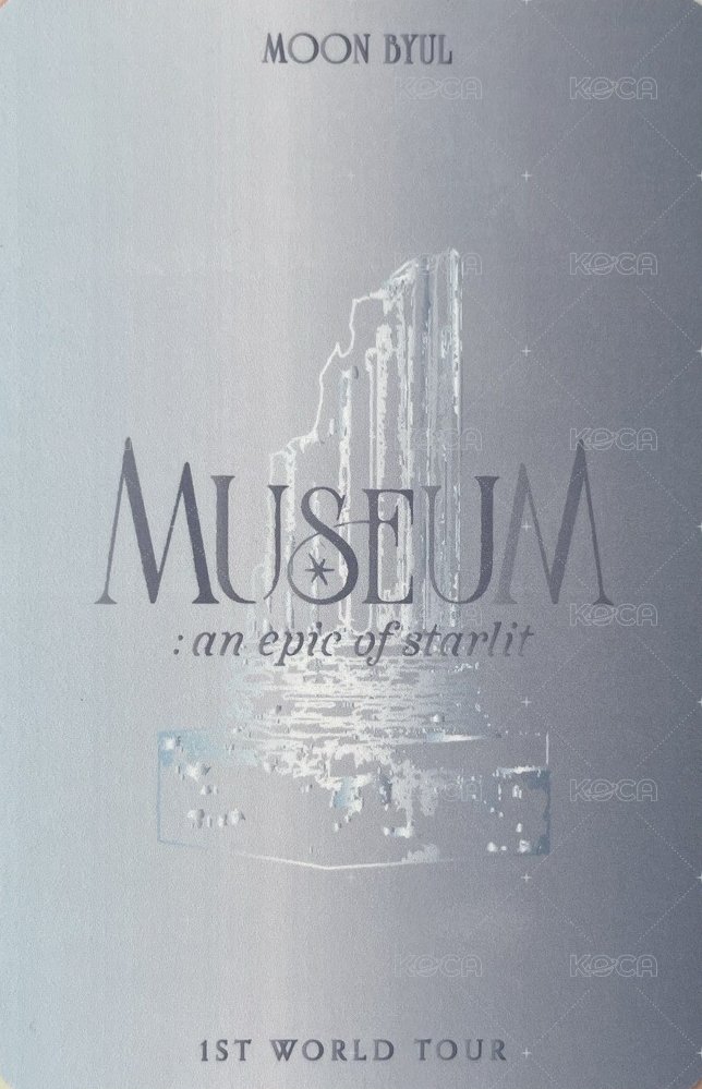 [MUSEUM : an epic of starlit] Moon Byul 1ST WORLD TOUR JAPAN 日本場 周邊卡 T恤 背面