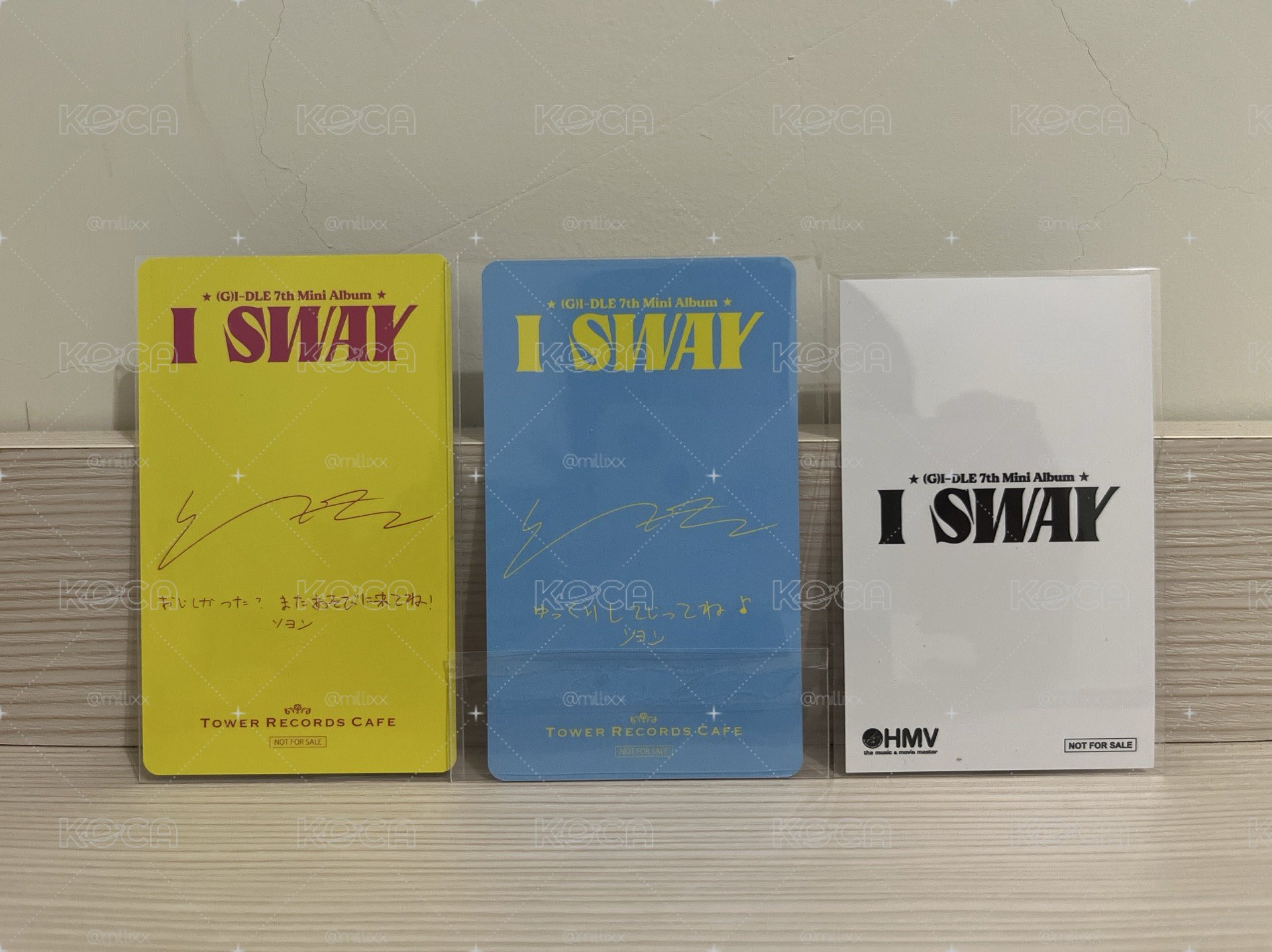 迷七 Soyeon 日本咖啡廳HMV稀有卡