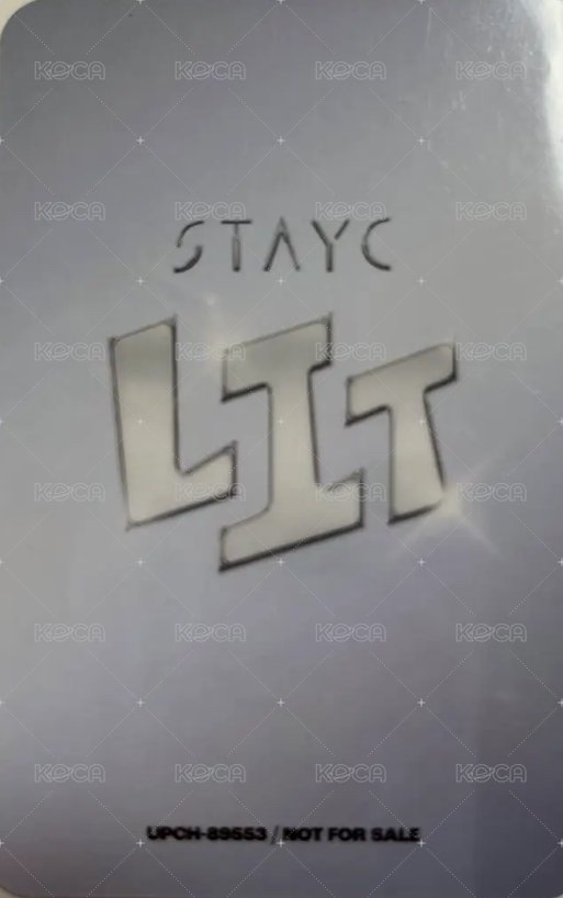 LIT 初回限定盤 專輯卡  背面