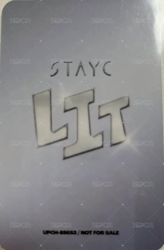 LIT 初回限定盤 專輯卡  背面