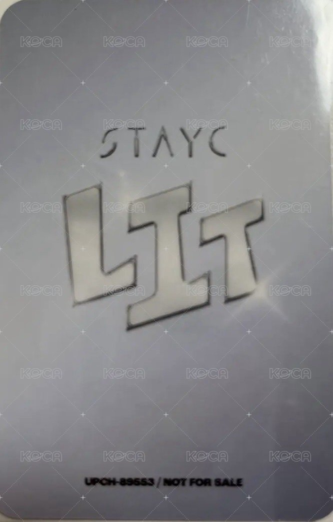 LIT 初回限定盤 專輯卡  背面