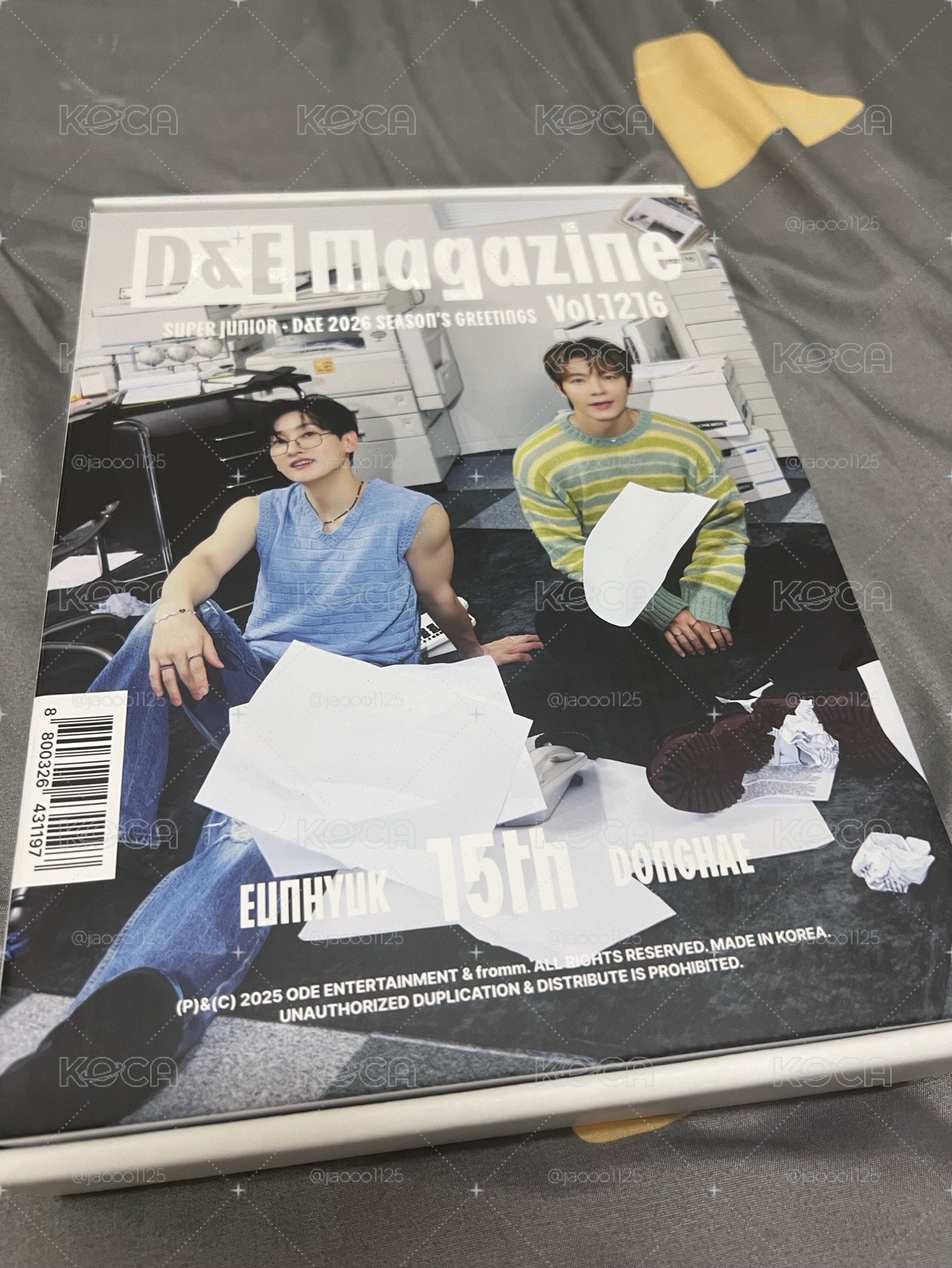 Super junior D&E 2026年曆