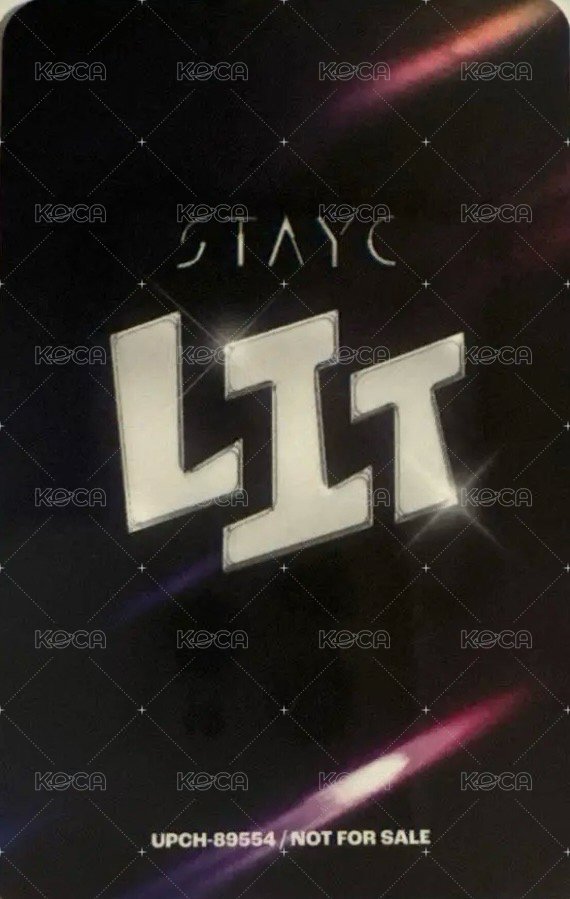 LIT 初回限定盤 專輯卡  背面