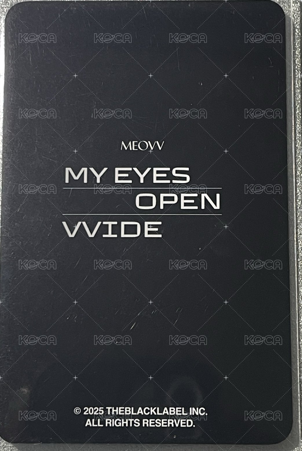 MEOVV 出道 隨機卡  背面