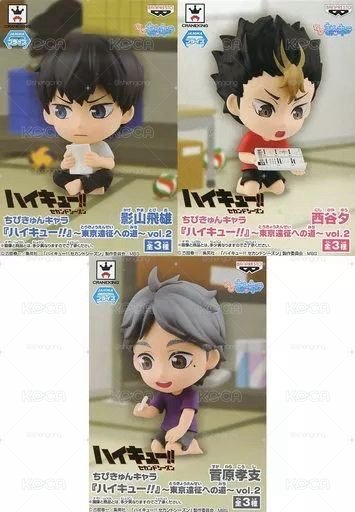✨「排球少年！！東京遠征への道~vol.2」系列Q版公仔 影山+菅原+西谷 set🧡🖤