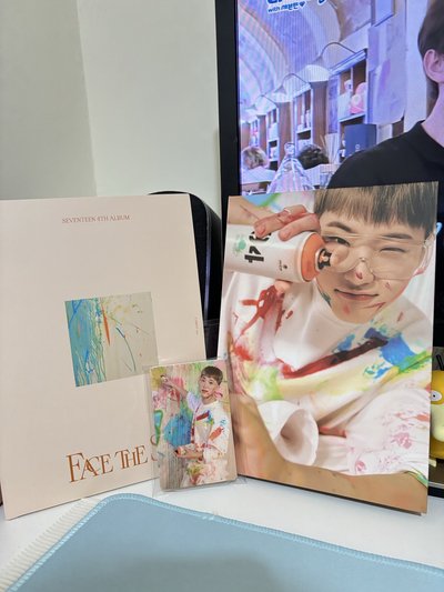 Seventeen 正規四專 克拉盤 油彩盤 Hoshi ver.