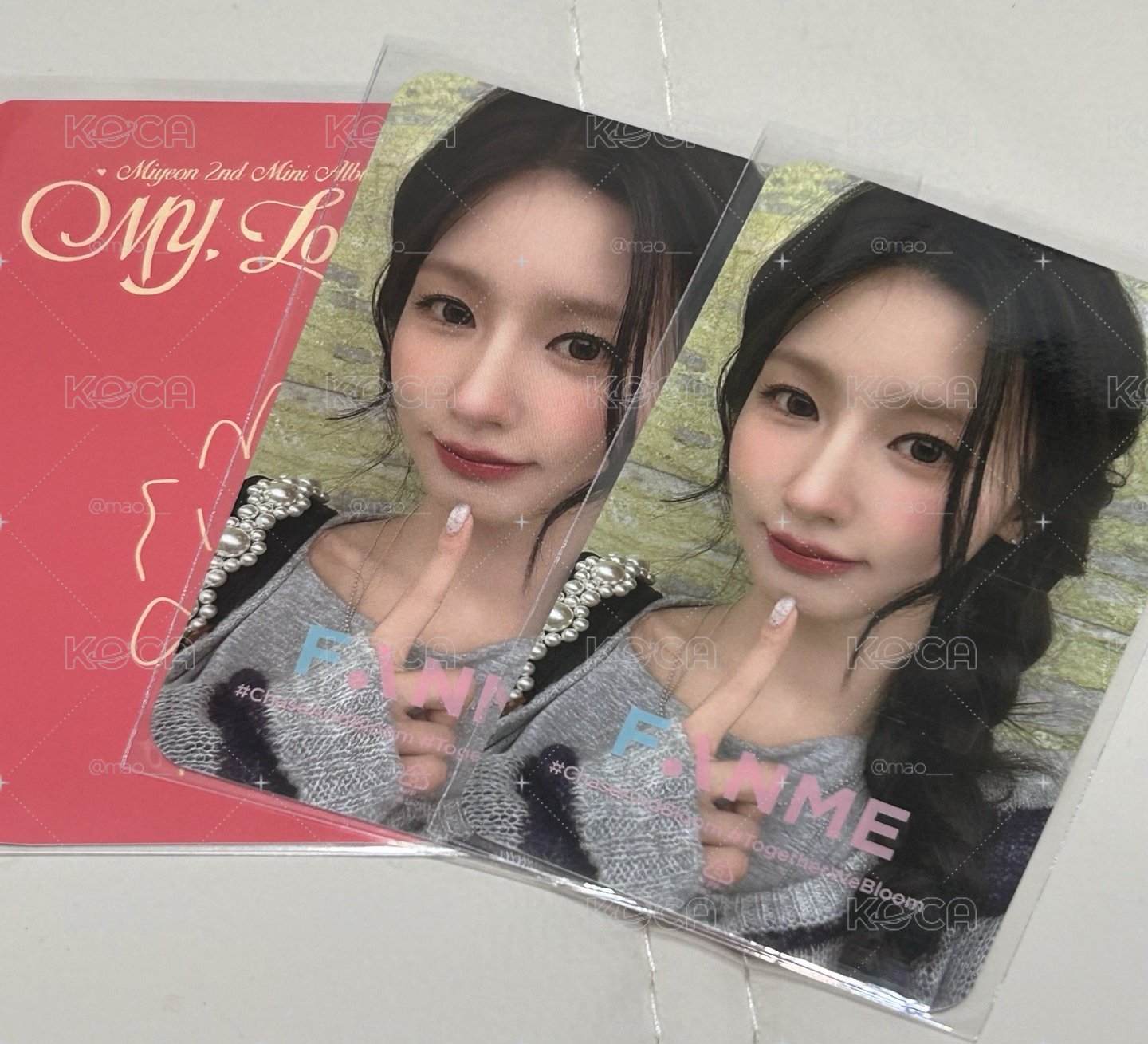 Miyeon fanme飯咪線下簽售卡