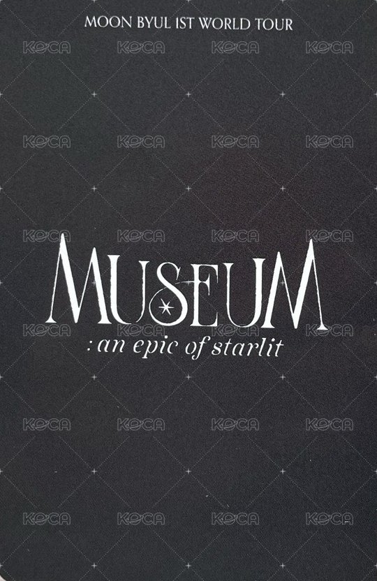 [MUSEUM : an epic of starlit] Moon Byul 1ST WORLD TOUR SINGAPORE 新加坡場 隨機卡  背面