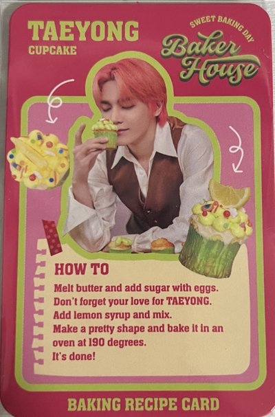 NCT127 烘焙屋 隨機卡 泰容