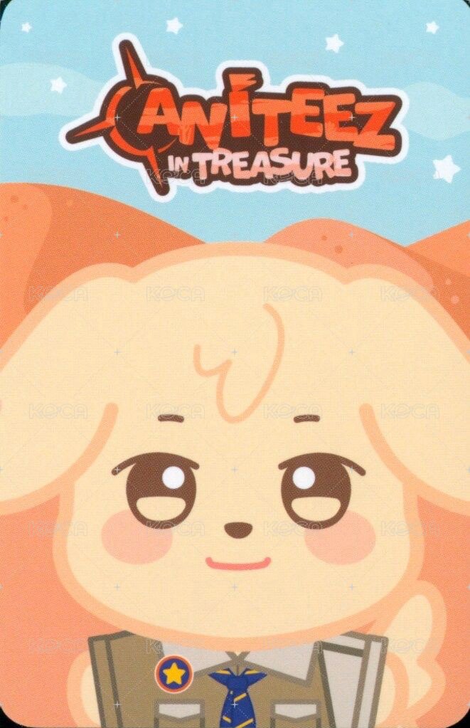 ANITEEZ IN TREASURE 周邊卡 3D STICKER 背面