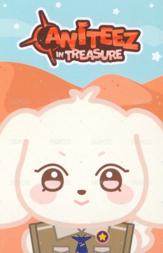 ANITEEZ IN TREASURE 周邊卡 3D STICKER 背面