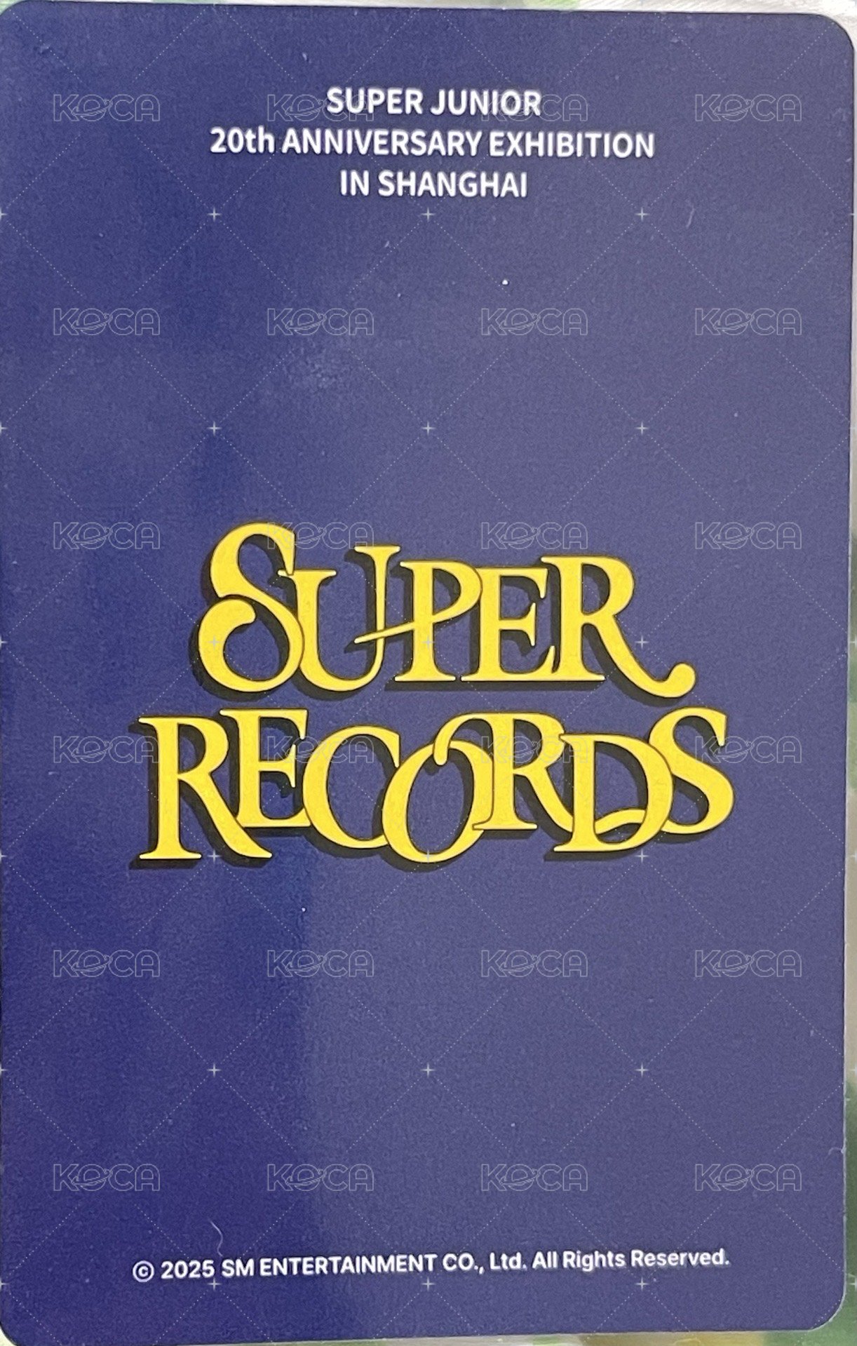 20週年展覽   上海展 周邊卡 手機鑰匙扣卡 背面