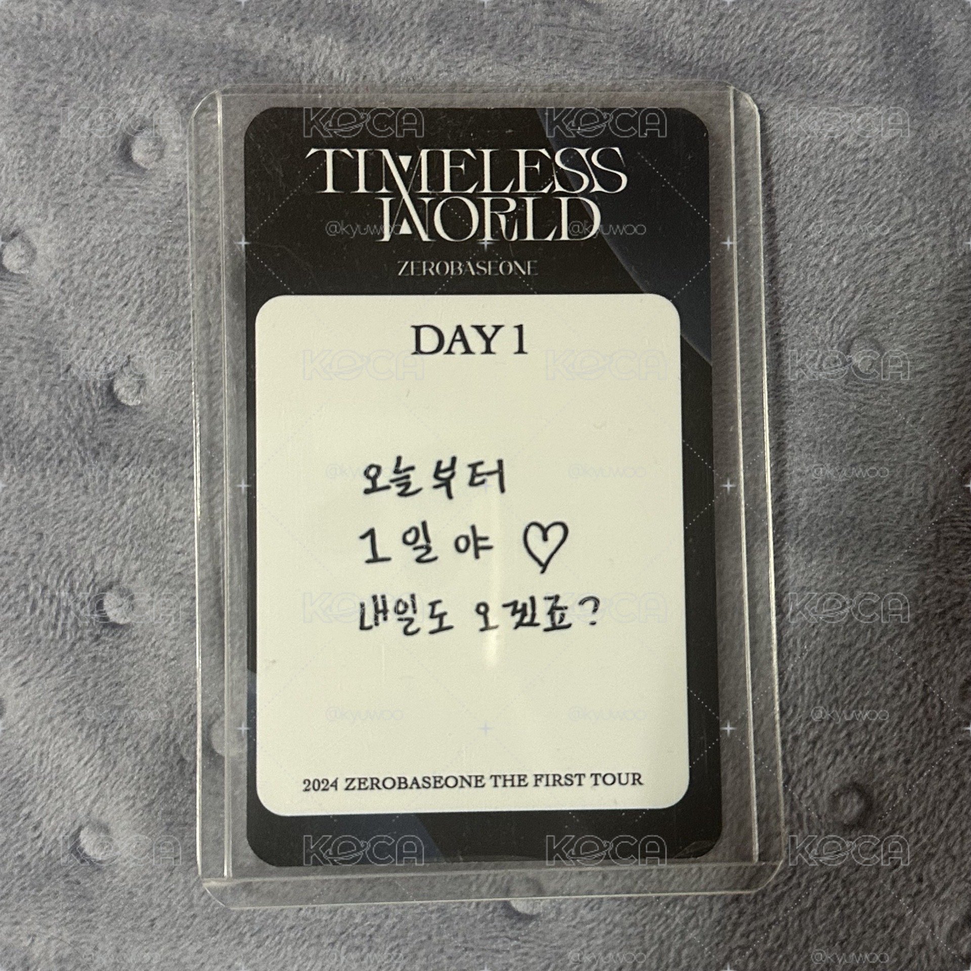 RICKY TIMELESS WORLD 首爾場       Day1 粽卡/場限卡