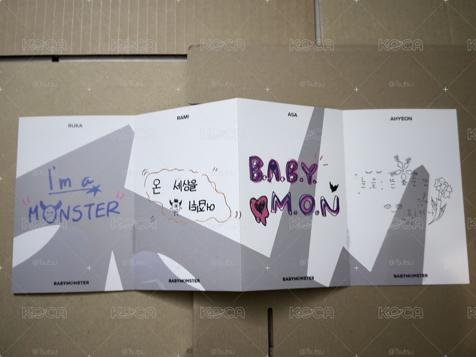 （整套不拆出）babymonster 風琴卡特典 專輯 徽章