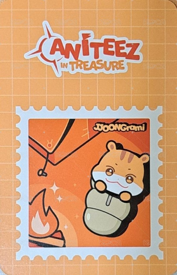 ANITEEZ IN TREASURE 周邊卡 MESH POUCH 背面