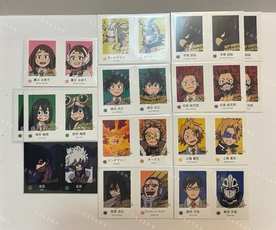 我的英雄學院 證件照 燙金 綠谷 轟焦凍 相澤老師 歐爾麥特 霍克斯 心操 死柄木 荼毗