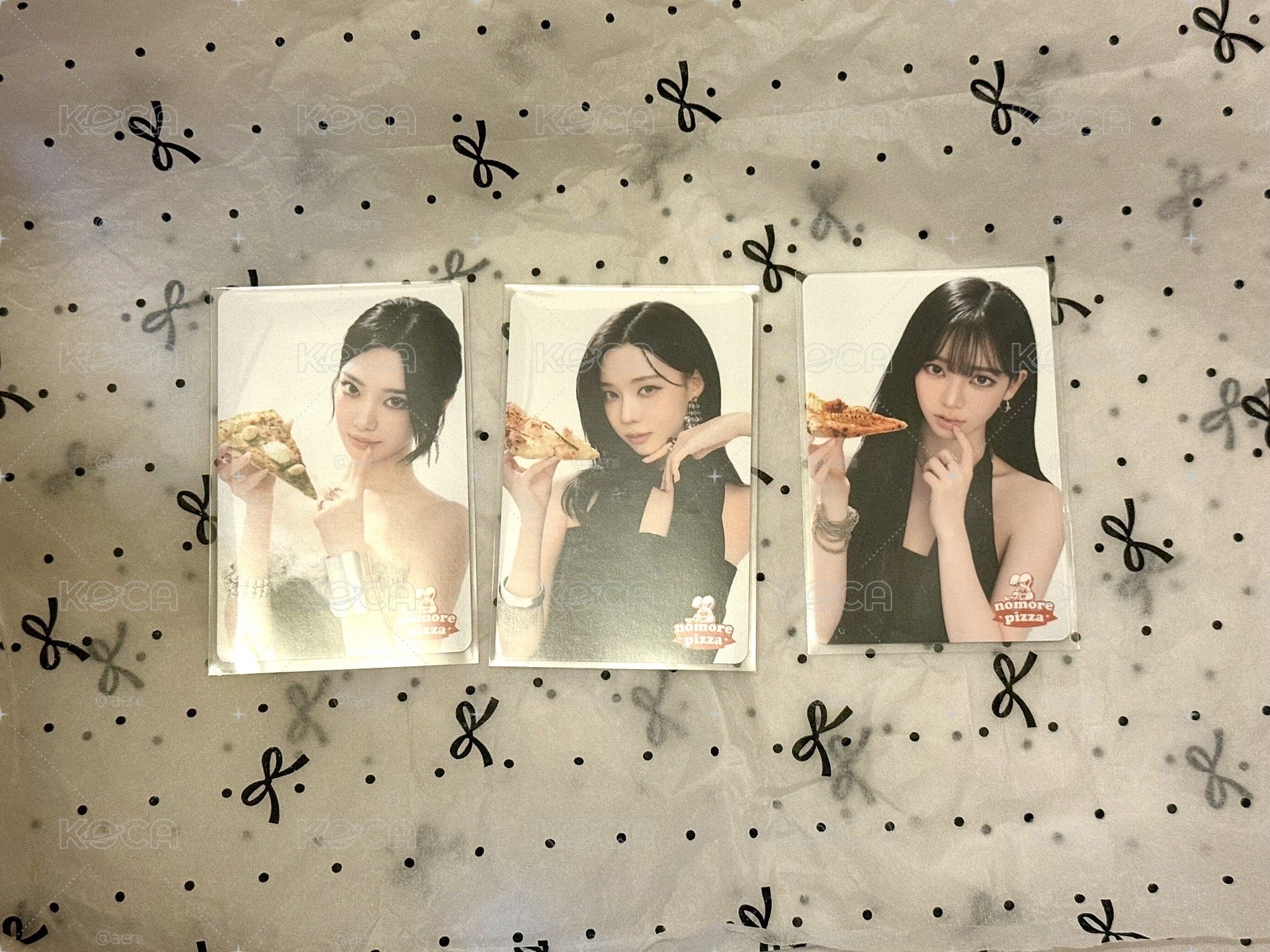 aespa no more pizza 2.0代言卡 柚冬寧