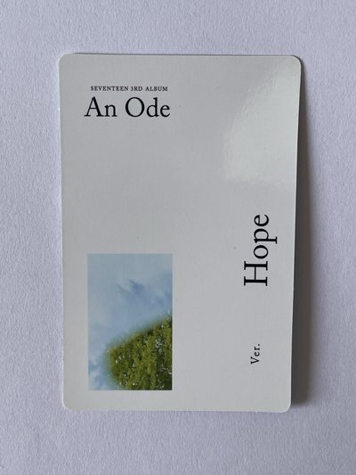 seventeen 正規 三輯 an ode hope 綠版 貝雷帽 專輯 小卡 Hoshi