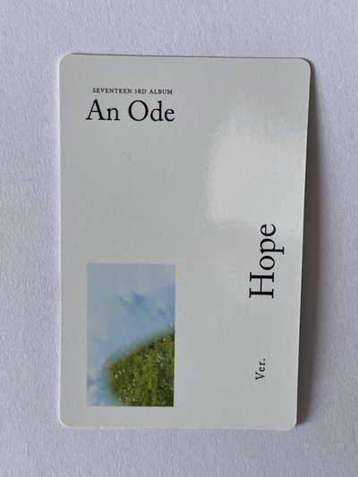 seventeen 正規 三輯 an ode hope 綠版 貝雷帽 專輯 小卡 Jun