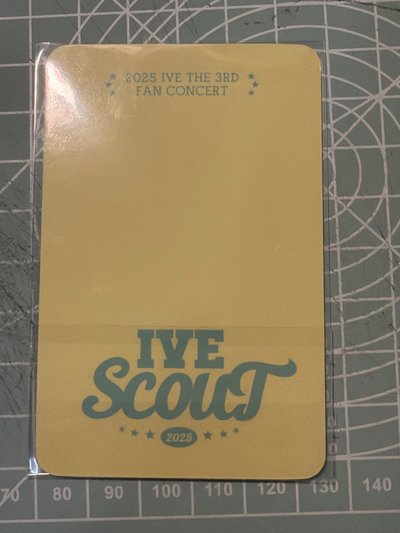 (現貨兩張不拆售）ive 2025 fan concert 張員瑛 證件照 小卡