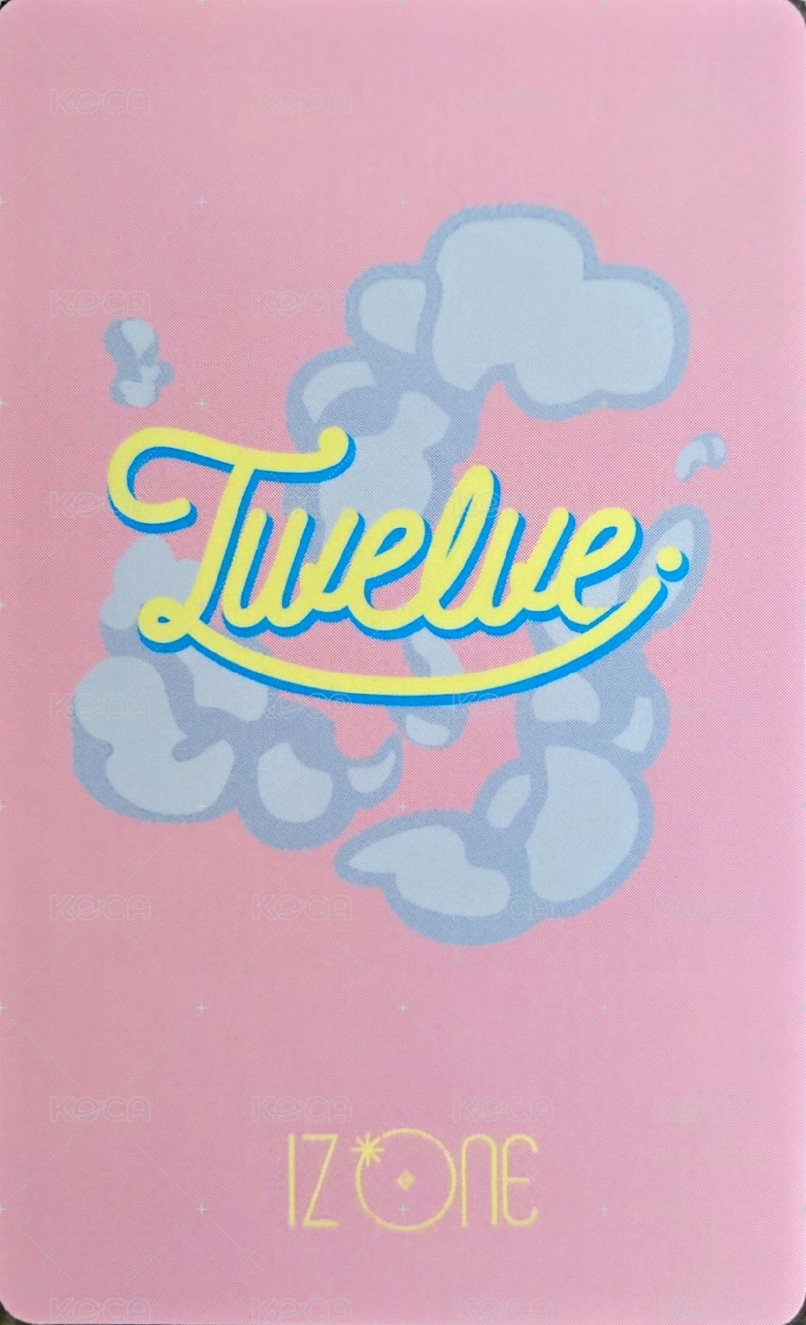 Twelve 隨機卡  背面