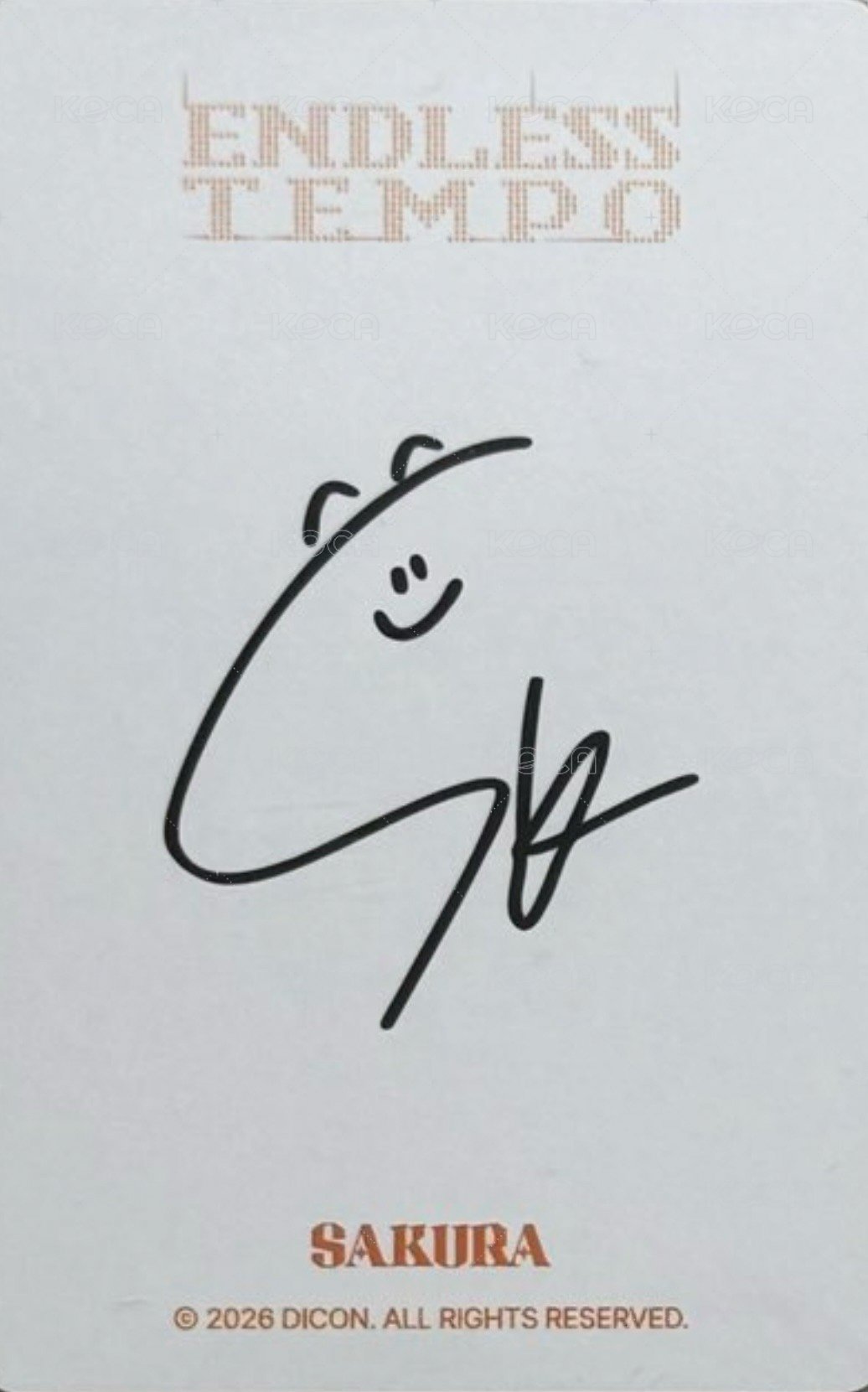 DICON N°32 B版 雜誌卡  背面