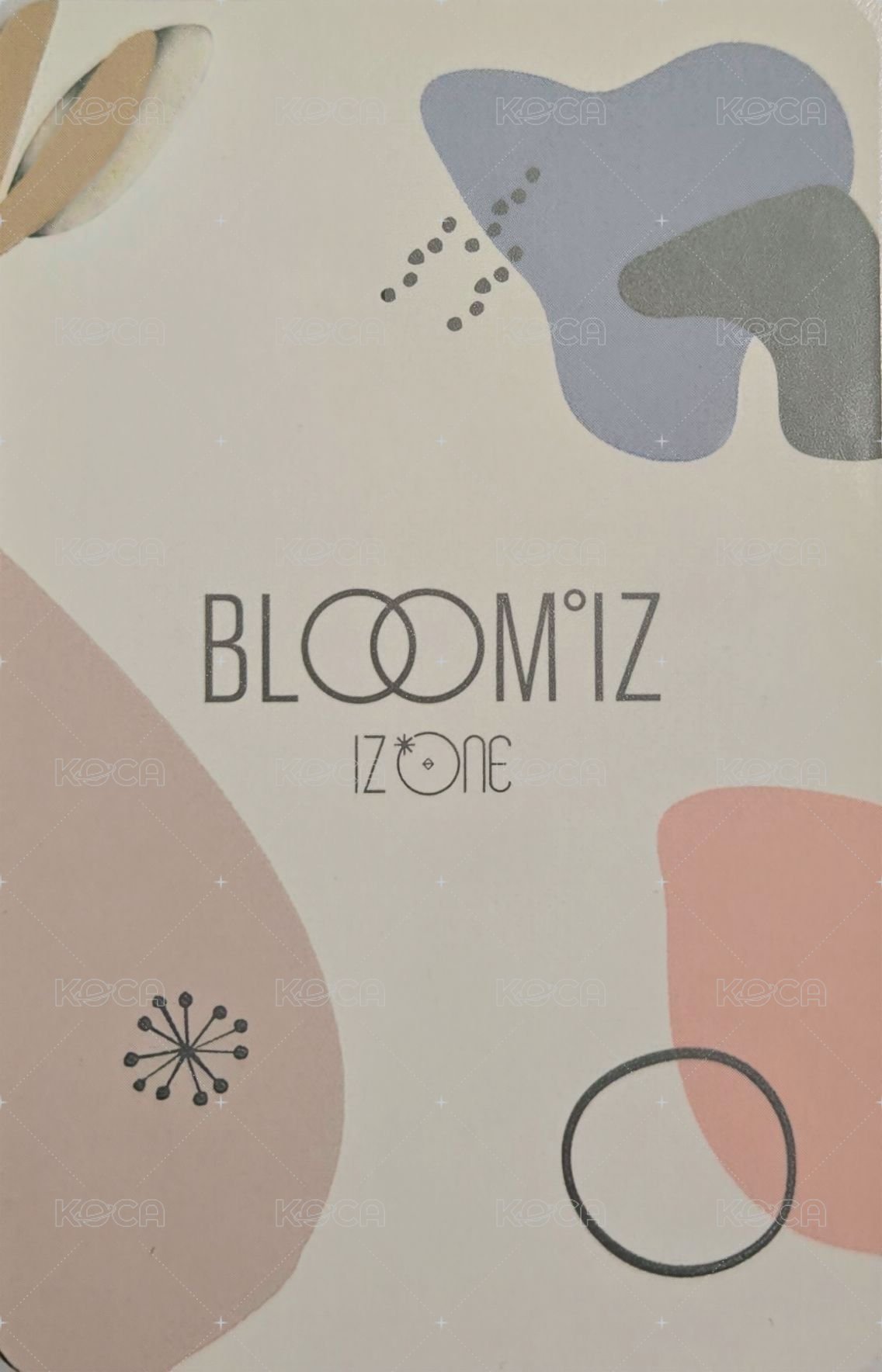 BLOOM*IZ I WAS版 專輯卡  背面