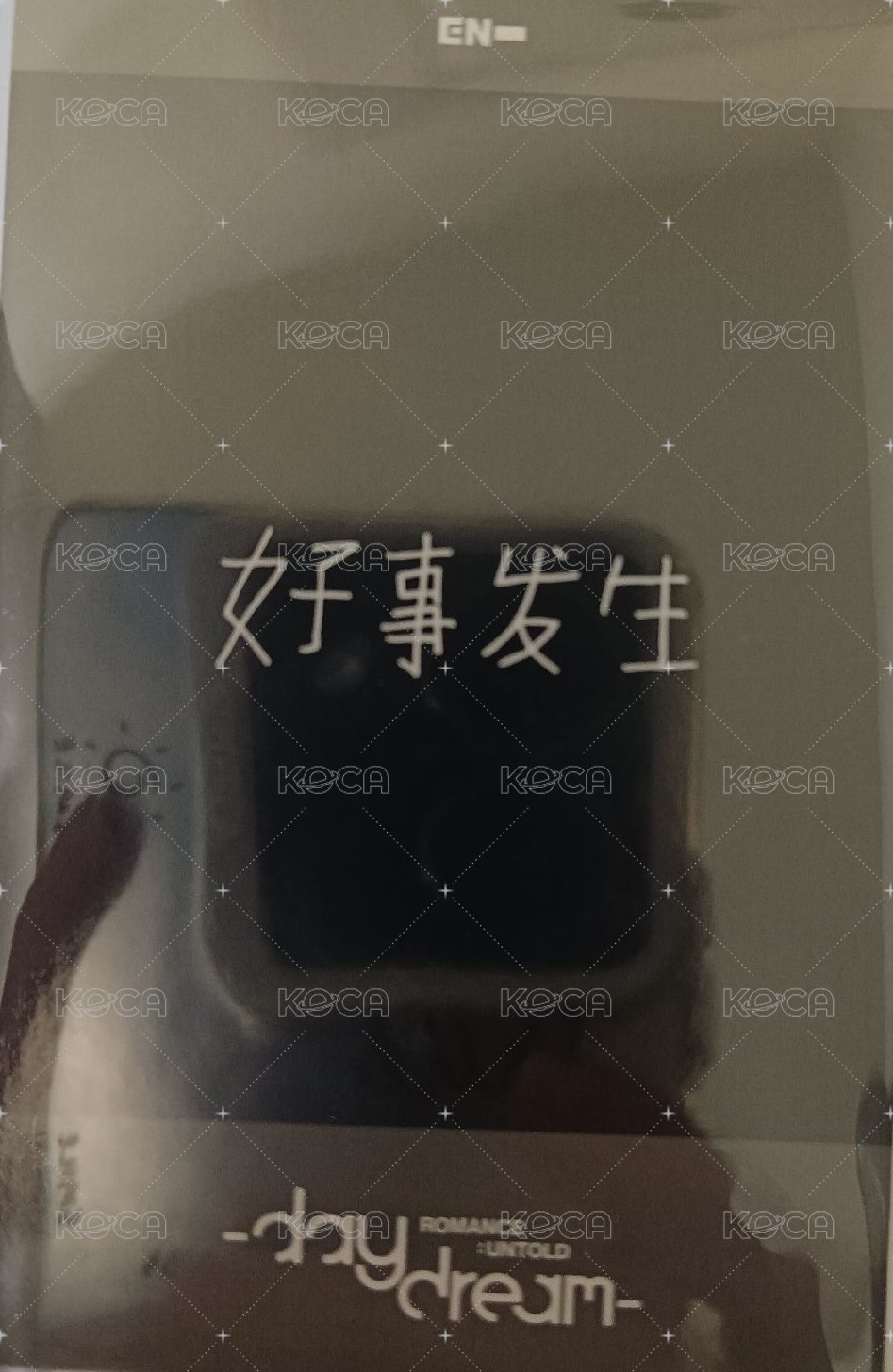 正二後續 yzy 復刻拍立得 特典卡  背面