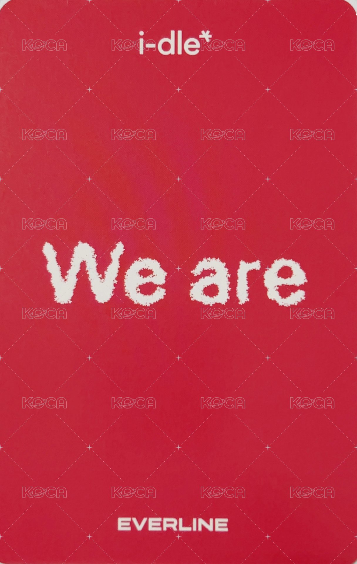 We are el 1.0 特典卡  背面