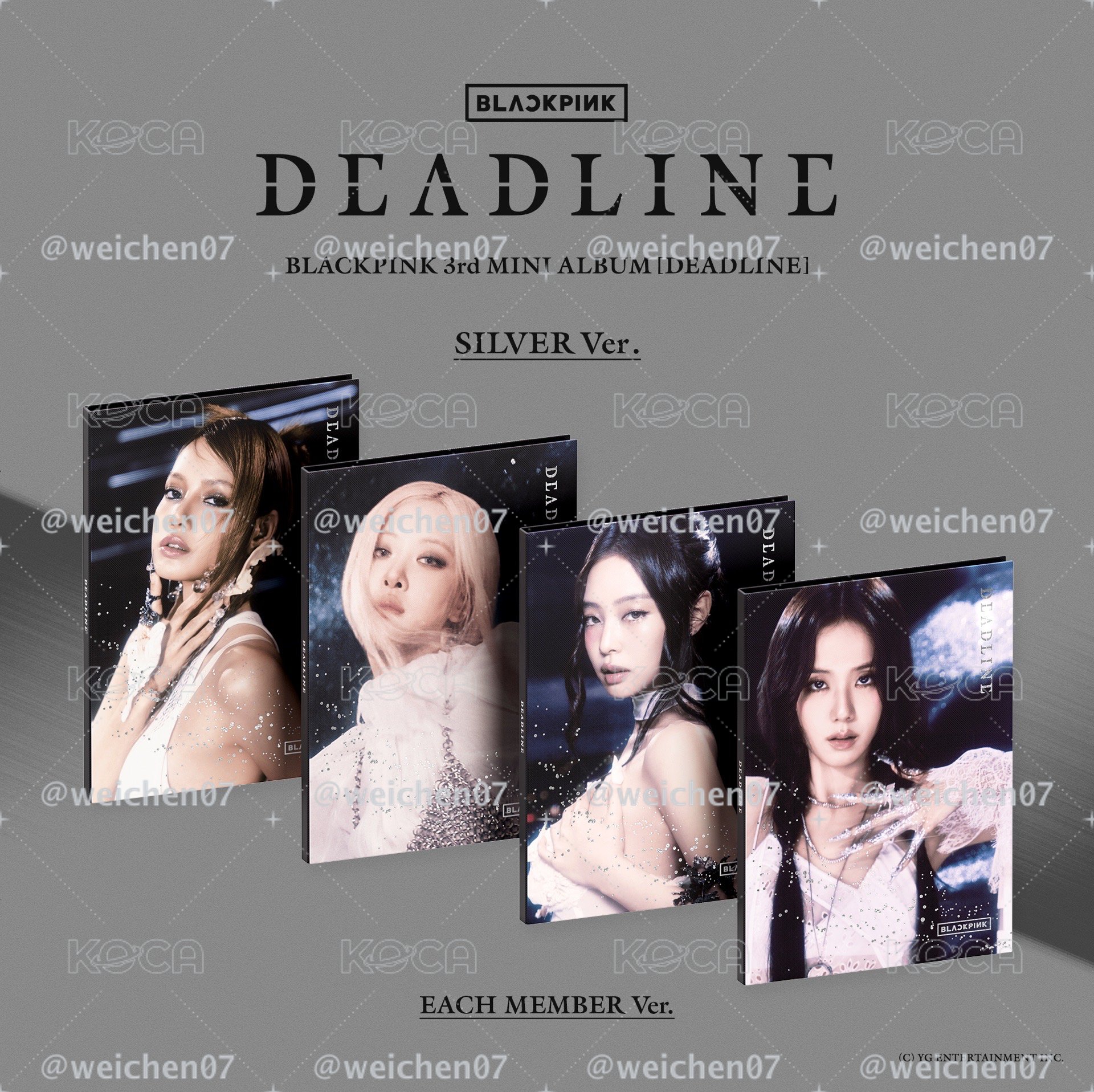 BLACKPINK｜迷你三輯 [DEADLINE] SILVER Ver.｜單封