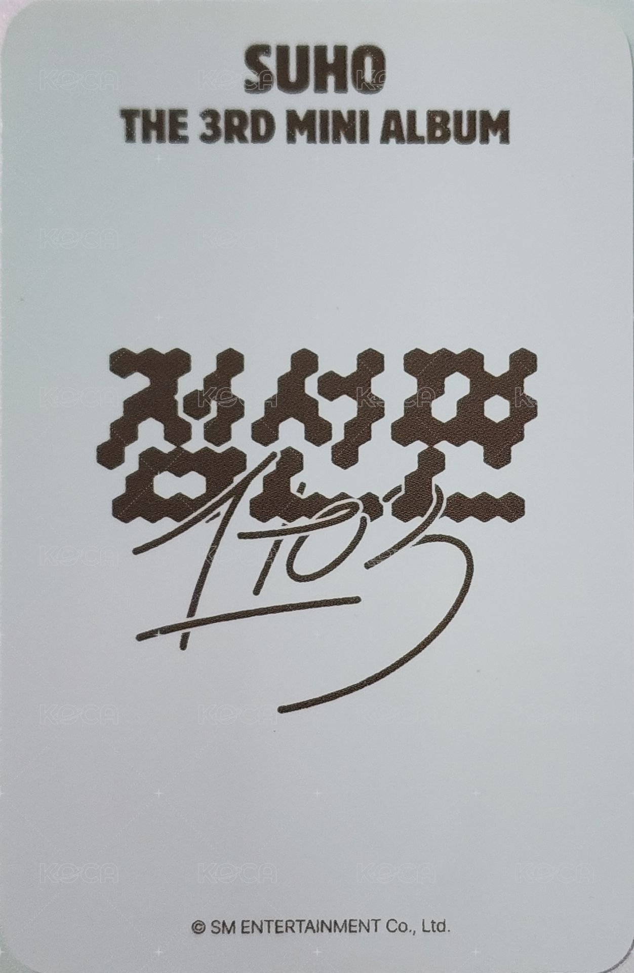 點線面 1 to 3 el kwangya cafe 簽售卡  背面