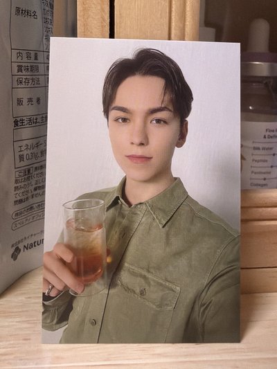VERNON 成員自製 玻璃杯 周邊卡 